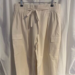 NWT Sienna Sky Beige Wide Leg Cargo Style Pants
